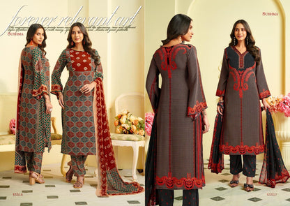 Heritage Sushma Crape Pant Style Suits Exporter