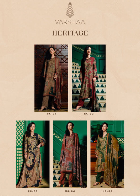 Heritage Varsha Fashions Viscose Pashmina Suits Supplier Ahmedabad