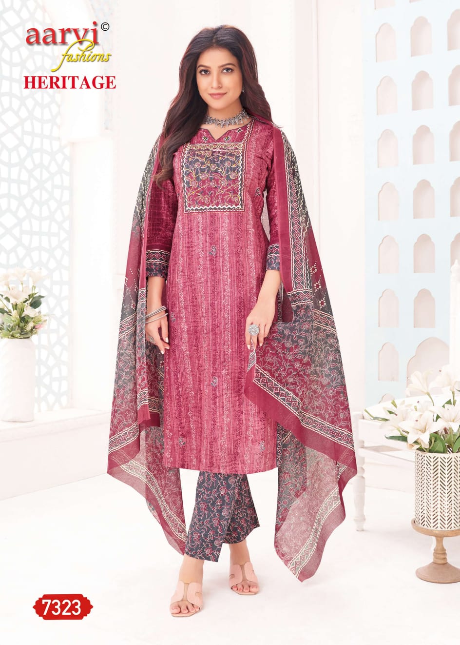 Heritage Vol 1 Aarvi Fashions Cotton Pant Style Suits