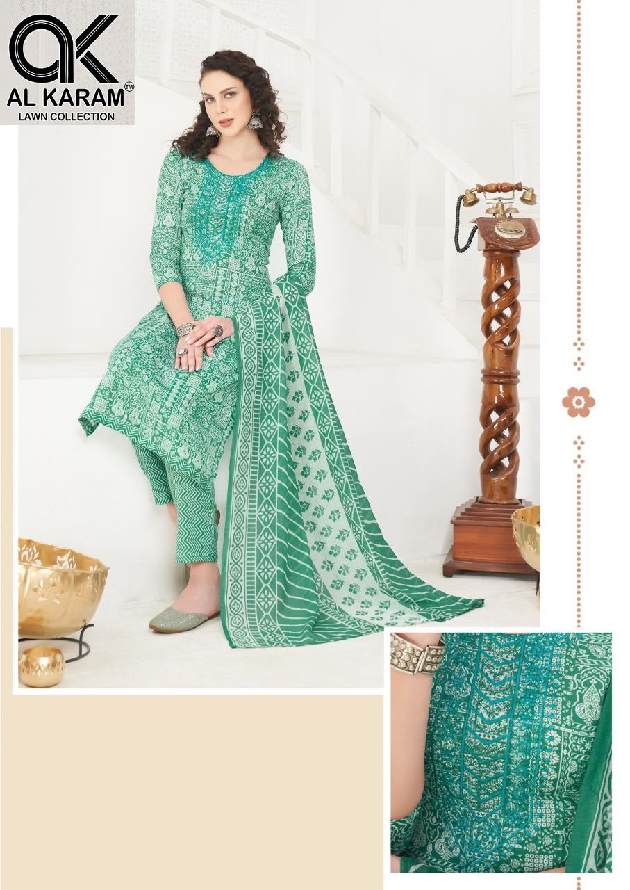 Heritage Vol 3 Al Karam Karachi Salwar Suits Manufacturer India