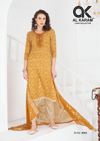 Heritage Vol 3 Al Karam Karachi Salwar Suits Manufacturer India