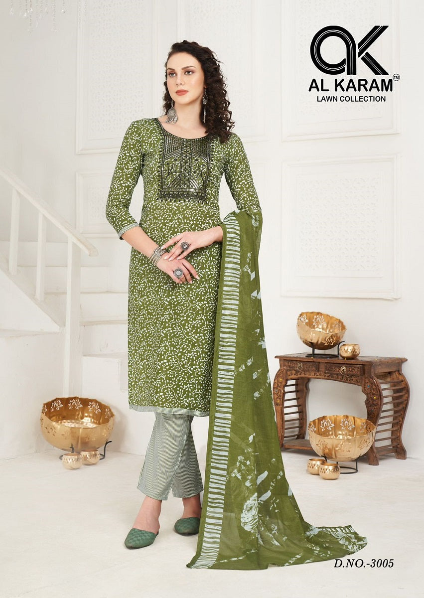 Heritage Vol 3 Al Karam Karachi Salwar Suits Manufacturer India