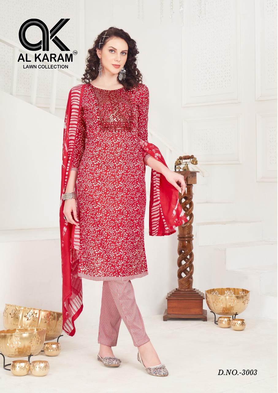 Heritage Vol 3 Al Karam Karachi Salwar Suits Manufacturer India