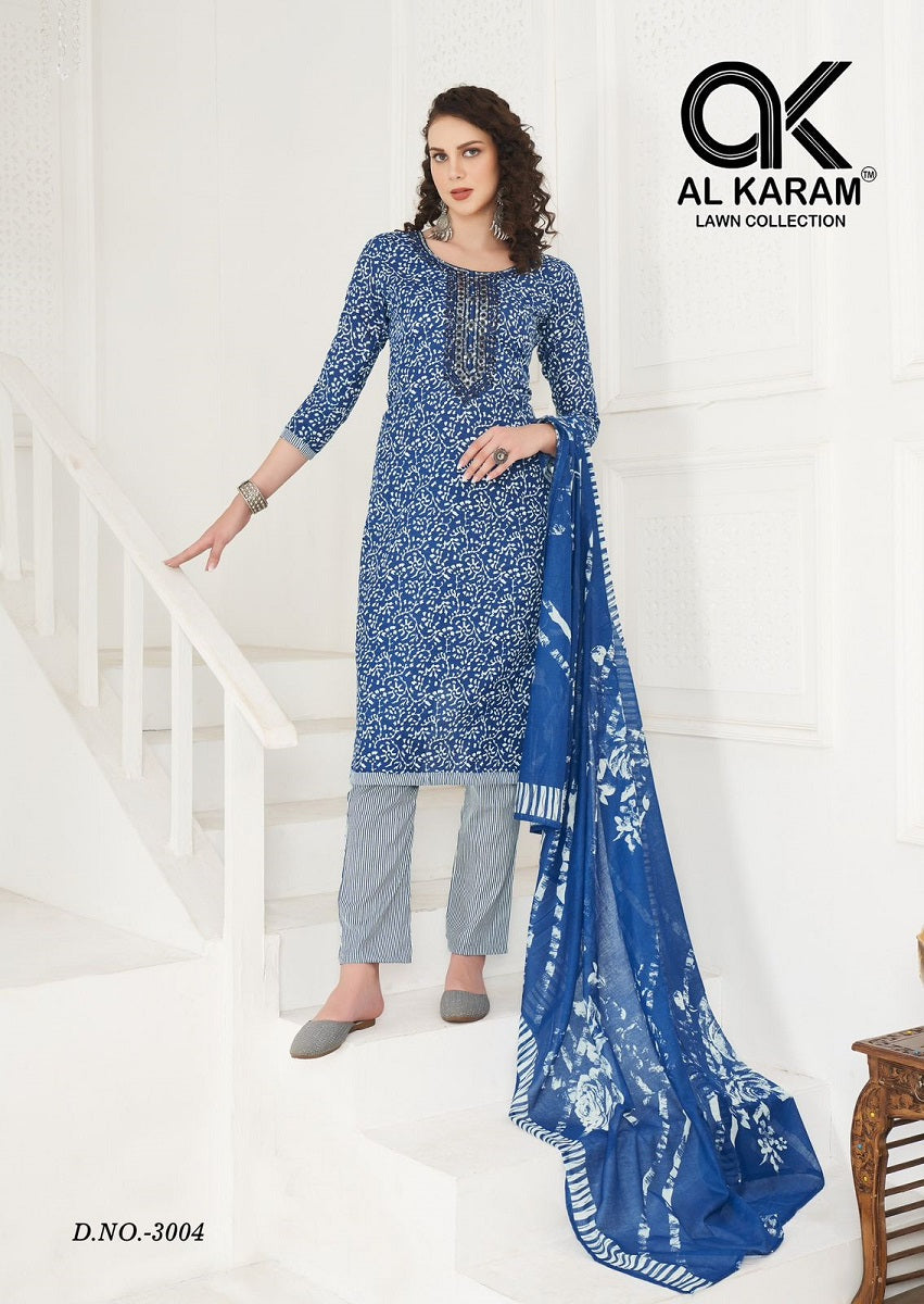 Heritage Vol 3 Al Karam Karachi Salwar Suits Manufacturer India