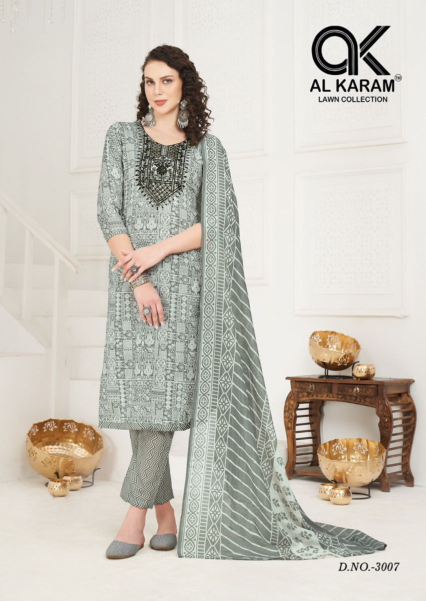 Heritage Vol 3 Al Karam Karachi Salwar Suits Manufacturer India