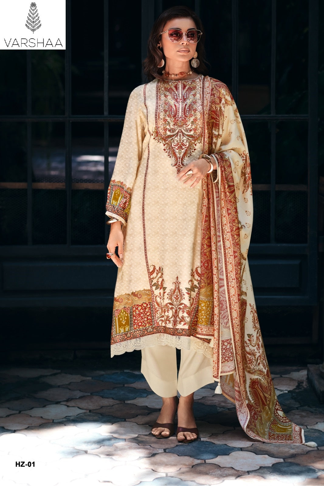 Heriz Varshaa Viscose Pant Style Suits Supplier Gujarat
