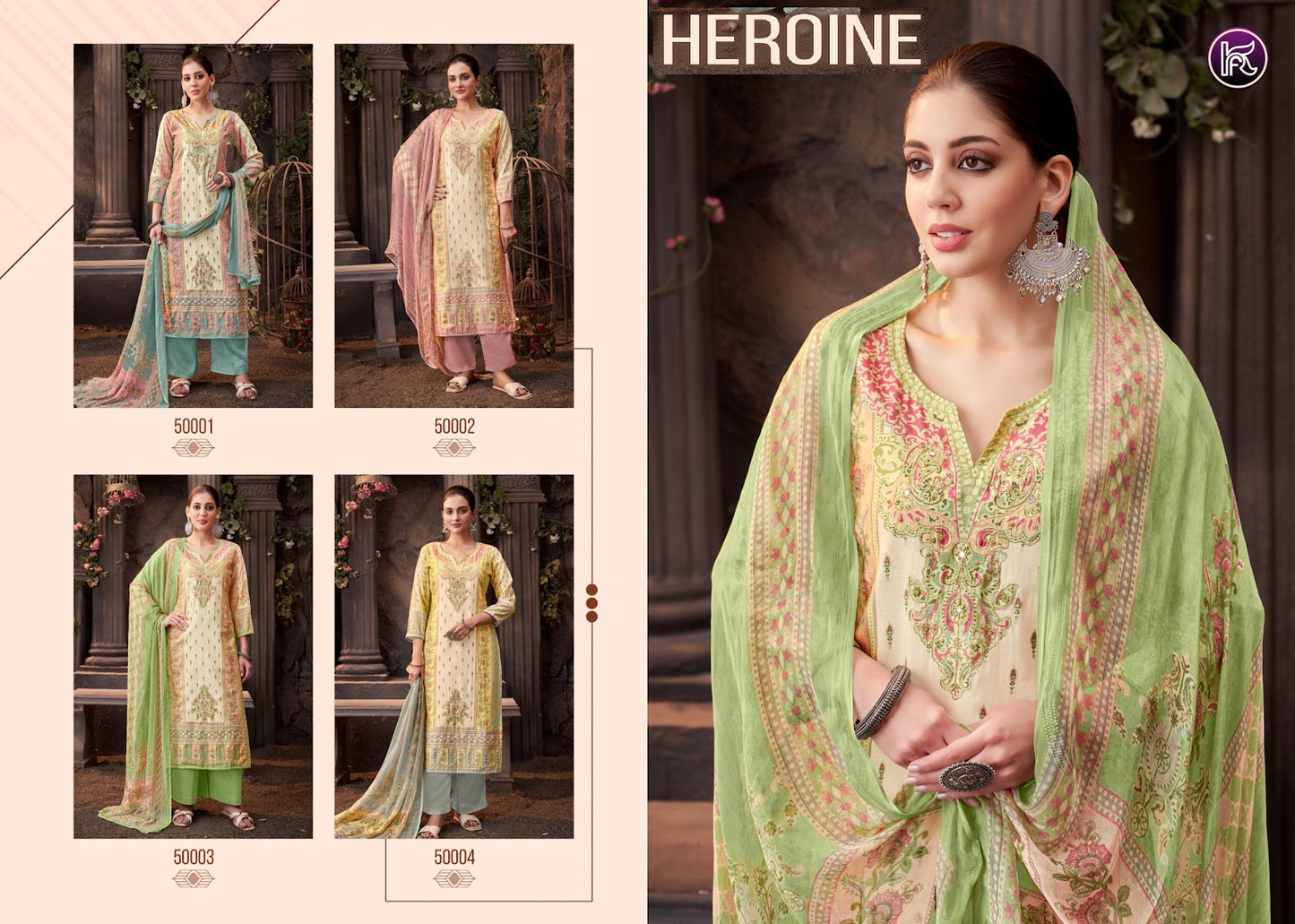 Heroine Kala Fashion Pure Modal Plazzo Style Suits Wholesaler