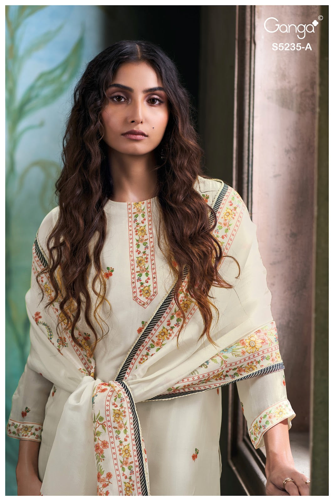 Heshika S5235 Ganga Bemberg Silk Plazzo Style Suits Wholesaler India