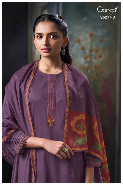 Hetal S5217 Ganga Corduroy Pant Style Suits Wholesaler India
