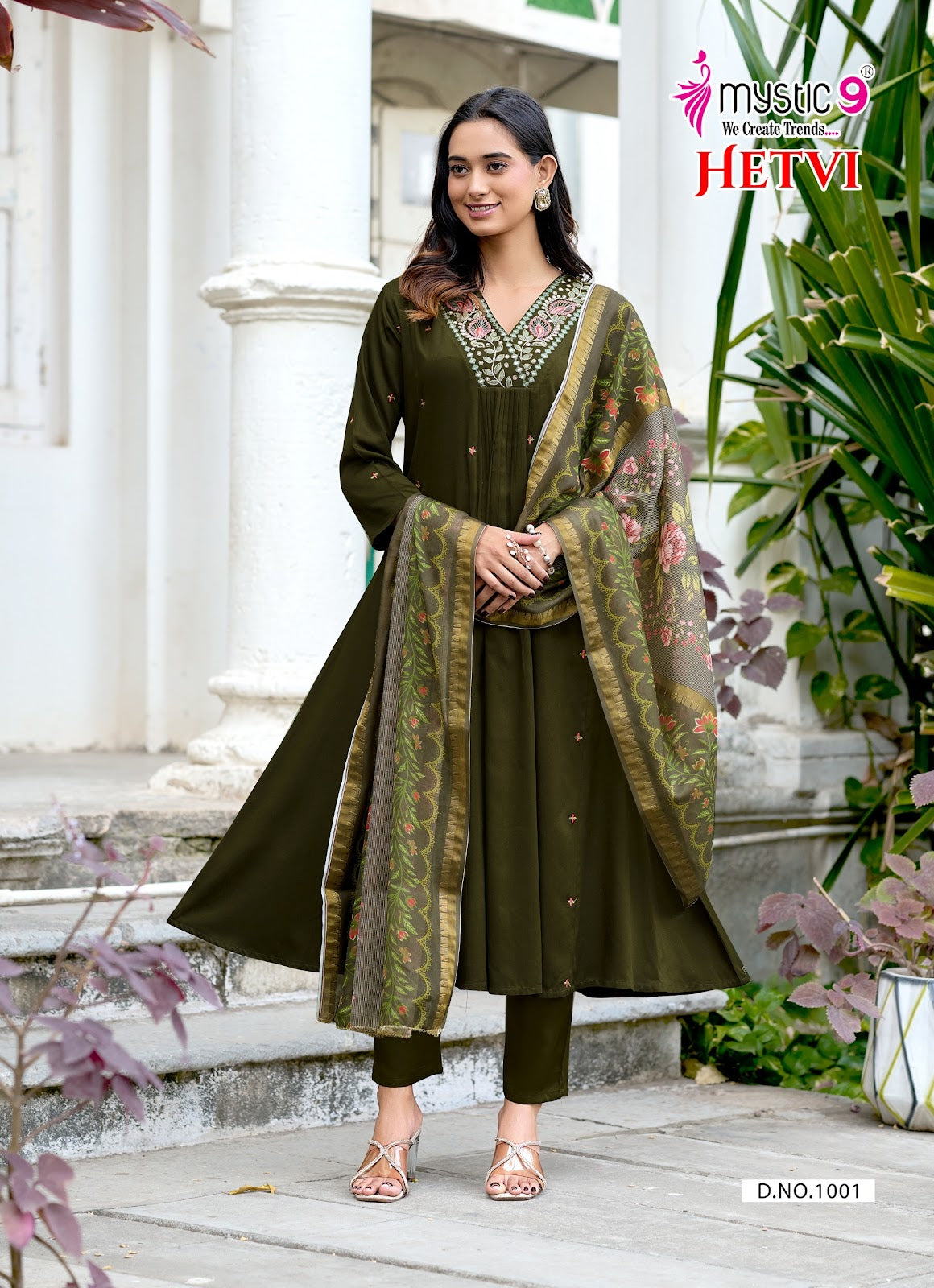 Hetvi Vol 1 Rakshabandhan Special Mystic 9 Gaji Silk Readymade Anarkali Suits Exporter India