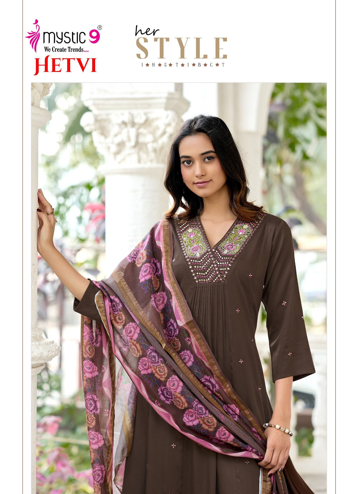 Hetvi Vol 1 Rakshabandhan Special Mystic 9 Gaji Silk Readymade Anarkali Suits Exporter India