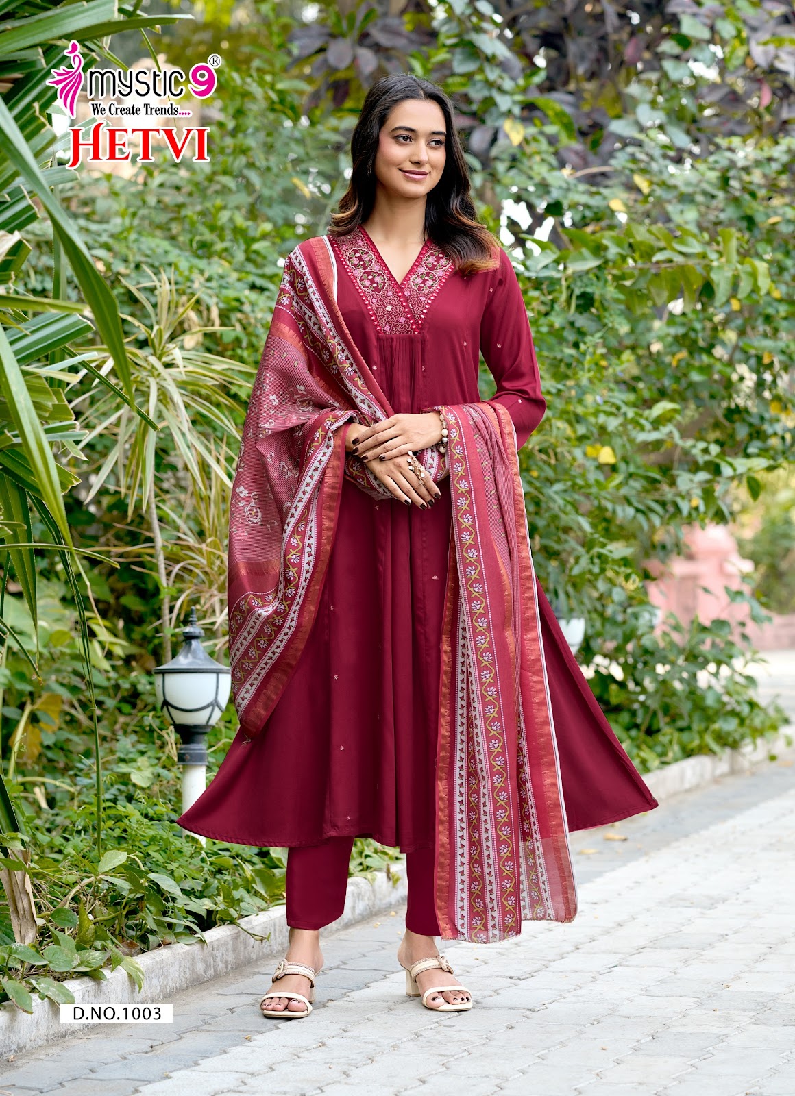 Hetvi Vol 1 Rakshabandhan Special Mystic 9 Gaji Silk Readymade Anarkali Suits Exporter India
