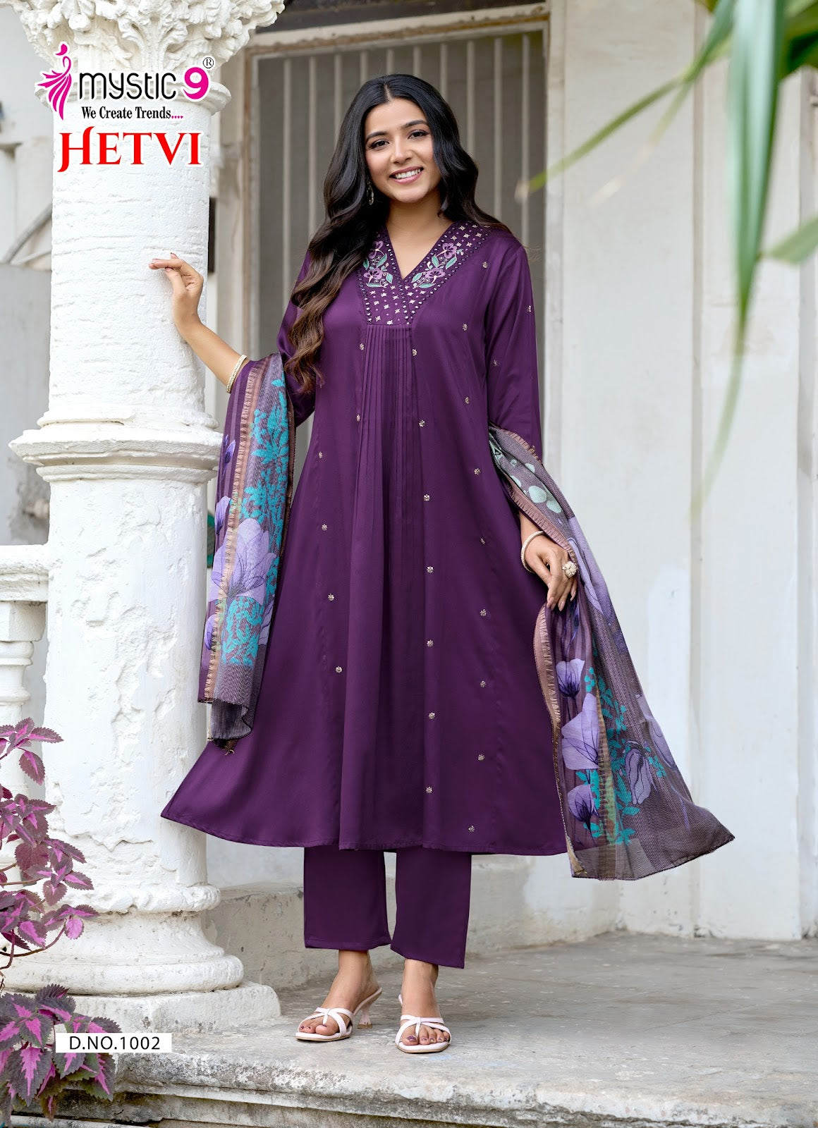 Hetvi Vol 1 Rakshabandhan Special Mystic 9 Gaji Silk Readymade Anarkali Suits Exporter India