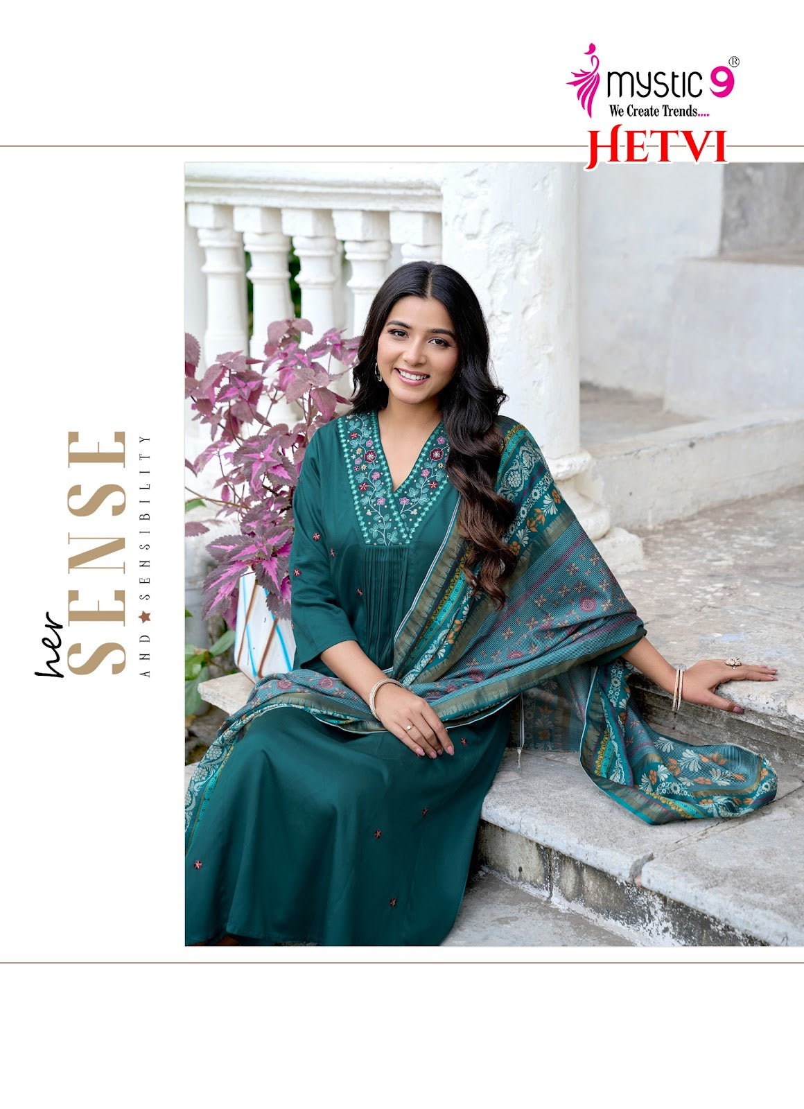 Hetvi Vol 1 Rakshabandhan Special Mystic 9 Gaji Silk Readymade Anarkali Suits Exporter India