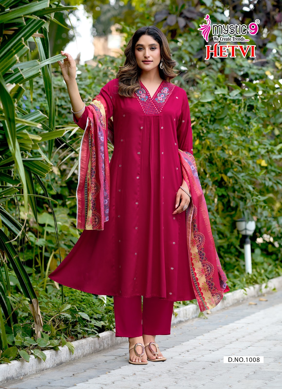 Hetvi Vol 1 Rakshabandhan Special Mystic 9 Gaji Silk Readymade Anarkali Suits Exporter India