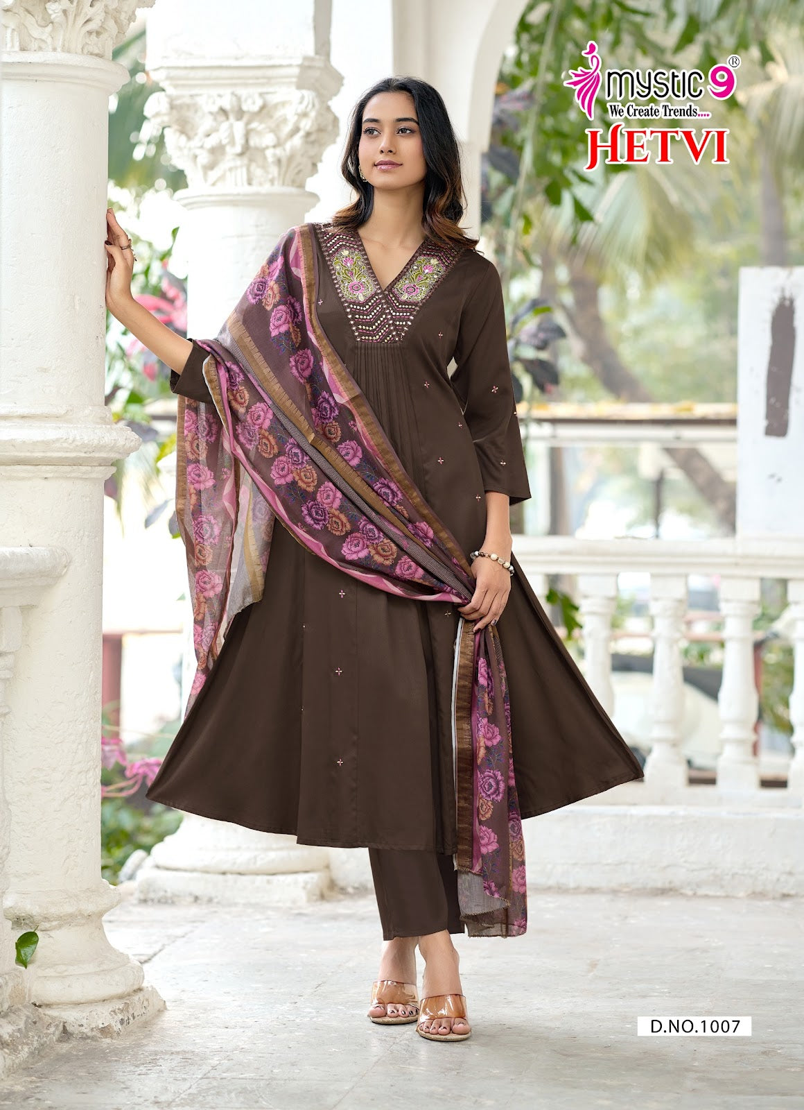Hetvi Vol 1 Rakshabandhan Special Mystic 9 Gaji Silk Readymade Anarkali Suits Exporter India