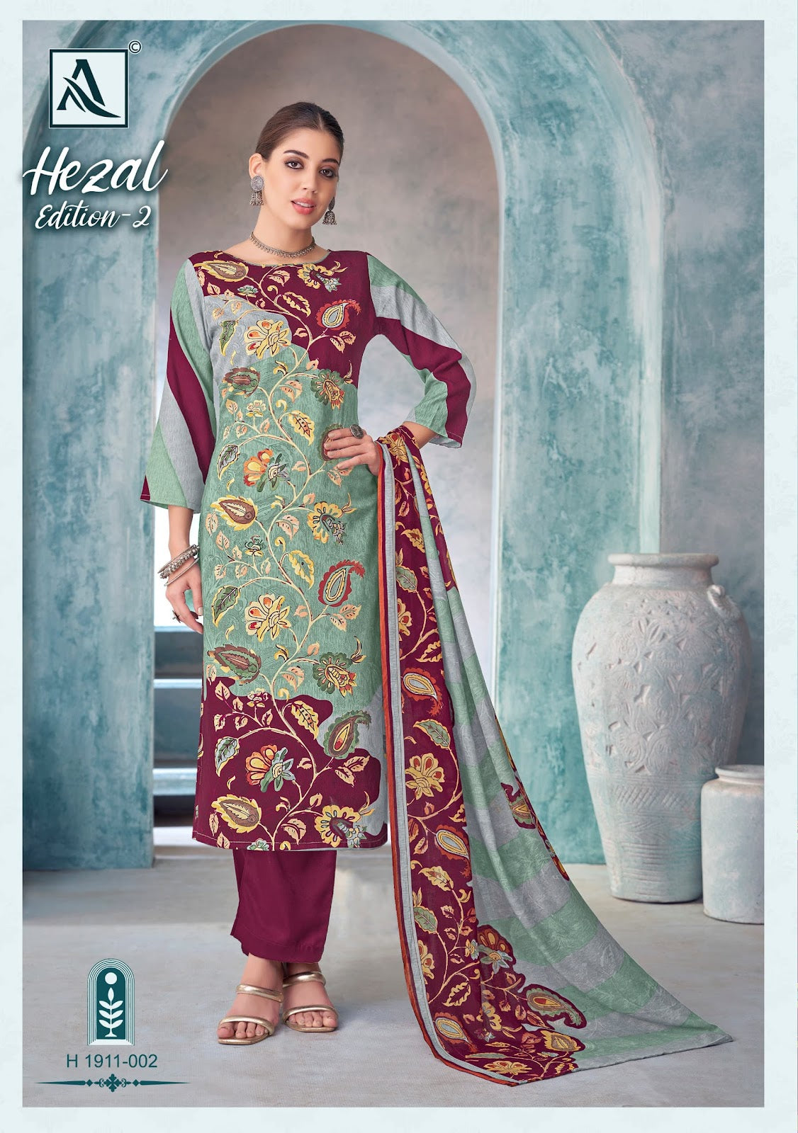Hezal Edition 2 Alok Viscose Reyon Karachi Salwar Suits Supplier Gujarat