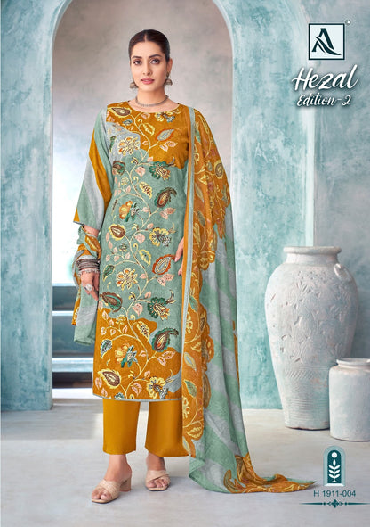 Hezal Edition 2 Alok Viscose Reyon Karachi Salwar Suits Supplier Gujarat