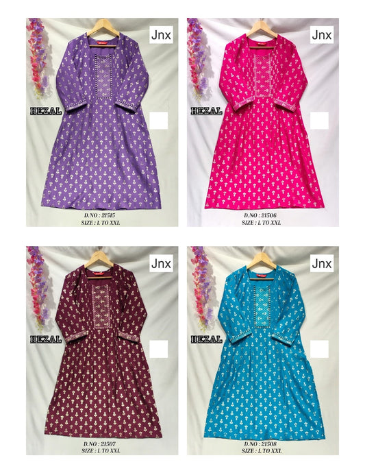 Hezal Jnx Kurti With Pocket Exporter India