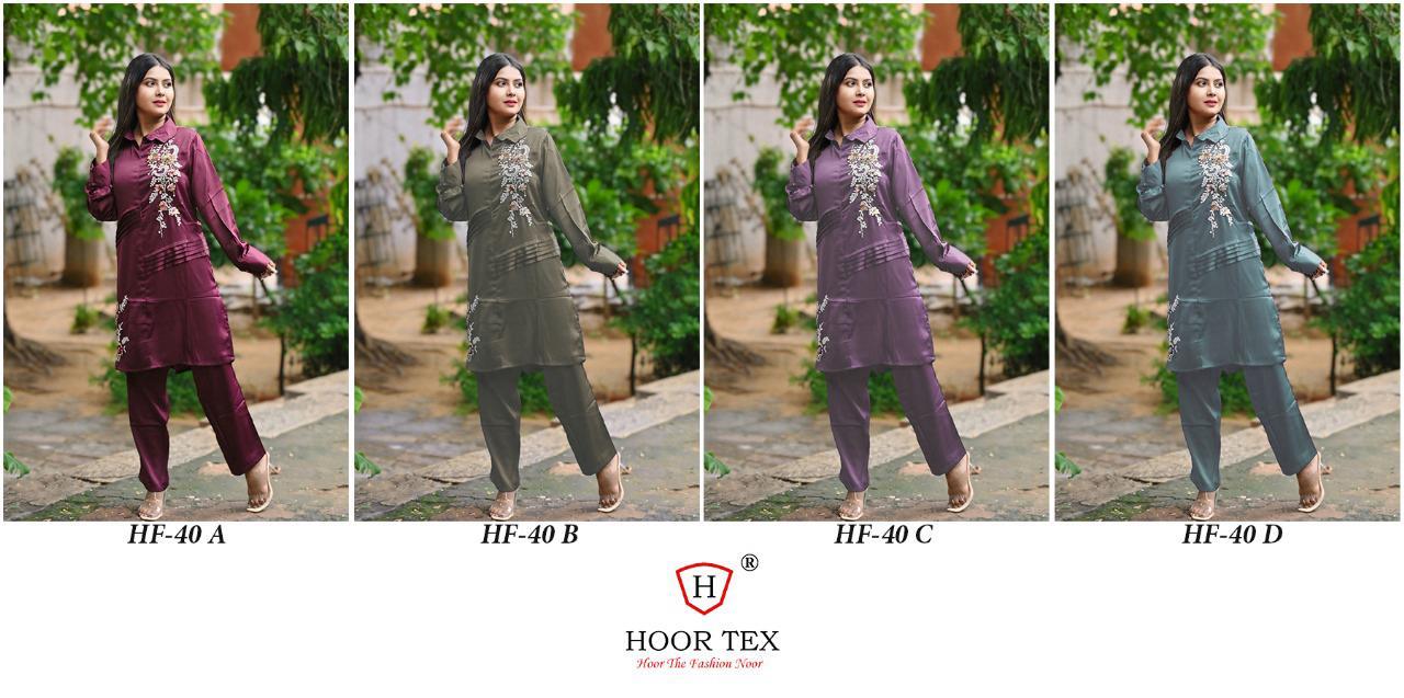 Hf-40 Hoor Tex Imported Co Ord Set Exporter Gujarat