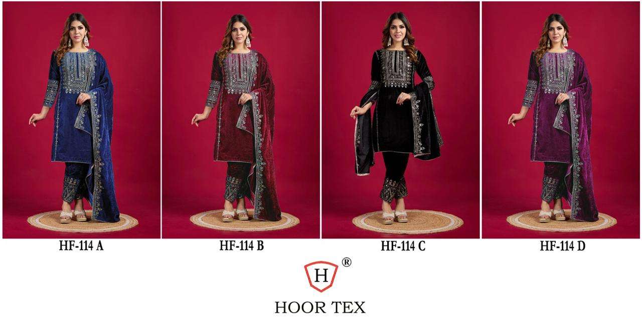 Hf 114 Hoor Tex Chinnon Pakistani Readymade Suits Exporter Ahmedabad