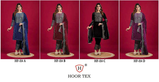 Hf 114 Hoor Tex Chinnon Pakistani Readymade Suits Exporter Ahmedabad