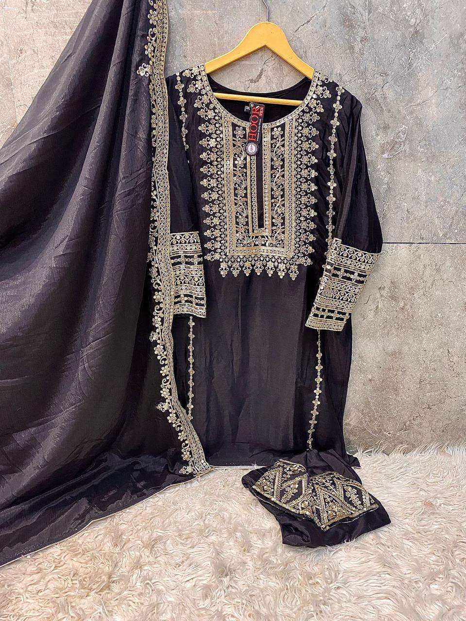 Hf 114 Hoor Tex Chinnon Pakistani Readymade Suits Exporter Ahmedabad
