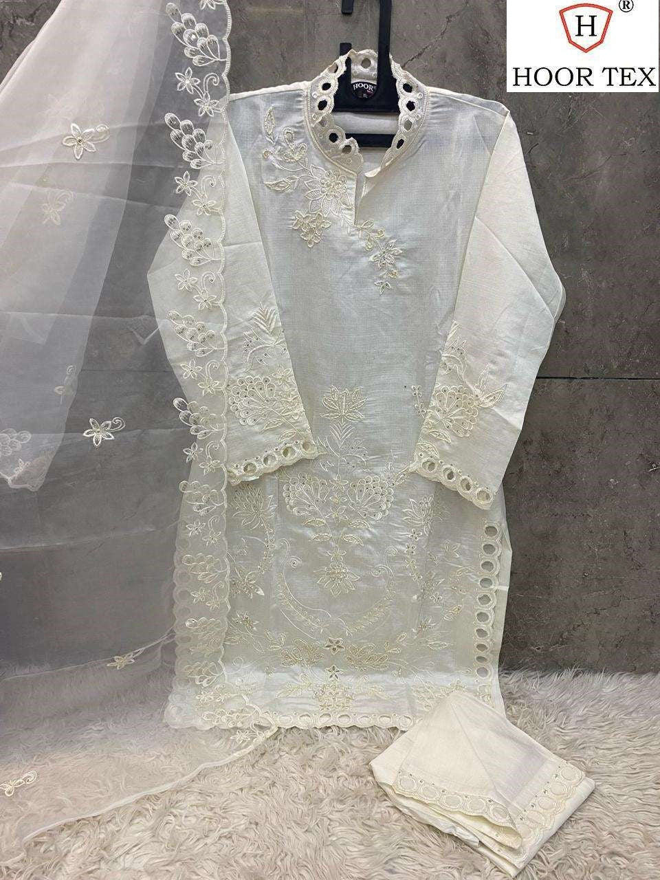 Hf 135 Hoor Tex Viscose Silk Pakistani Readymade Suits Manufacturer India
