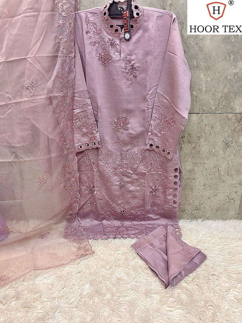 Hf 135 Hoor Tex Viscose Silk Pakistani Readymade Suits Manufacturer India