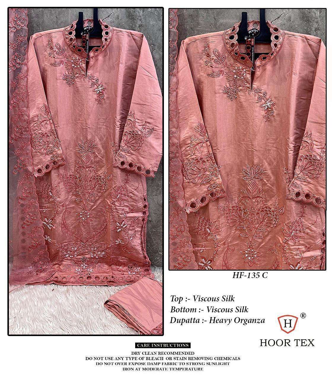 Hf 135 Hoor Tex Viscose Silk Pakistani Readymade Suits Manufacturer India