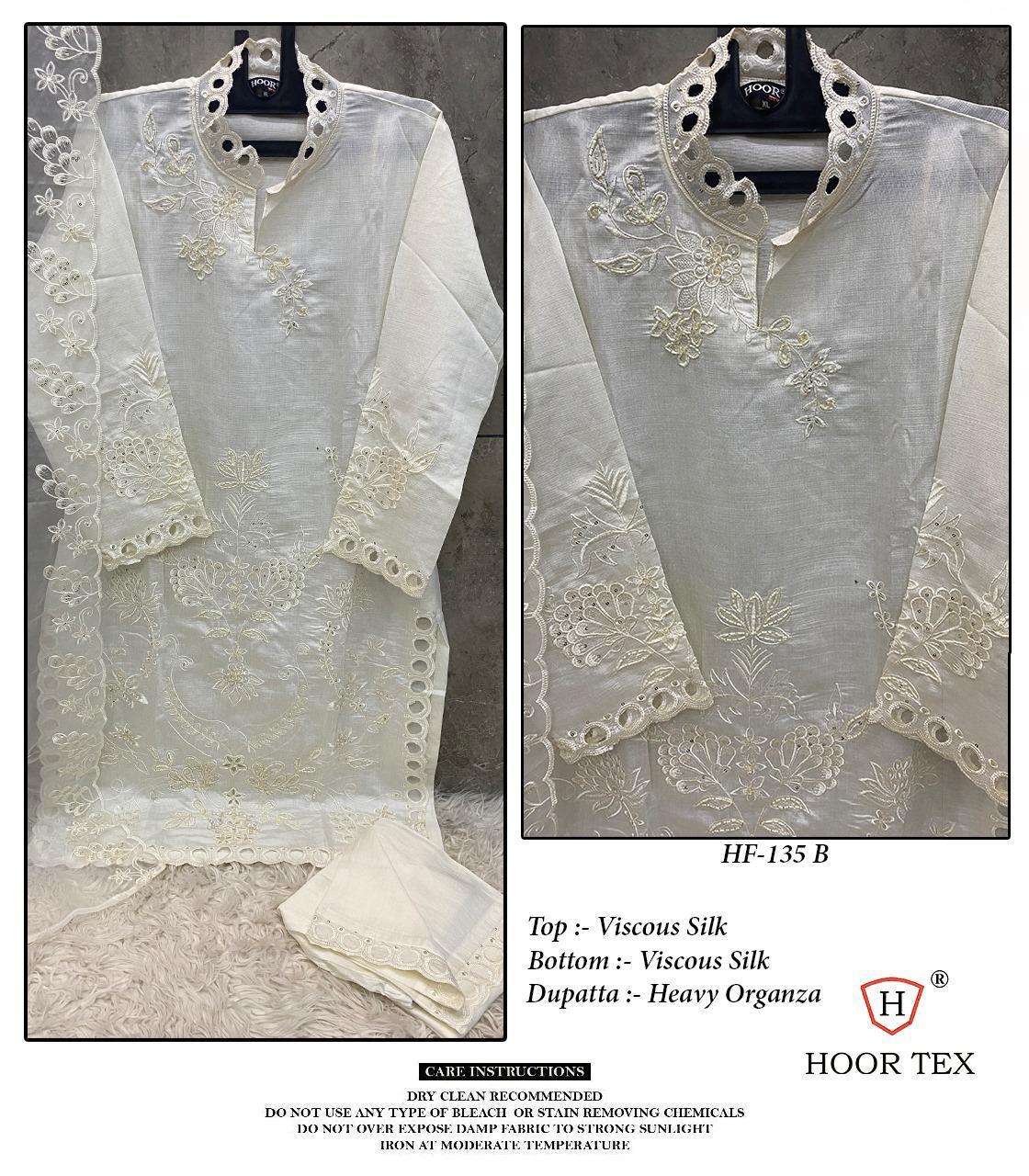 Hf 135 Hoor Tex Viscose Silk Pakistani Readymade Suits Manufacturer India