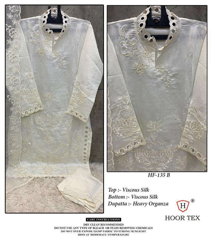 Hf 135 Hoor Tex Viscose Silk Pakistani Readymade Suits Manufacturer India