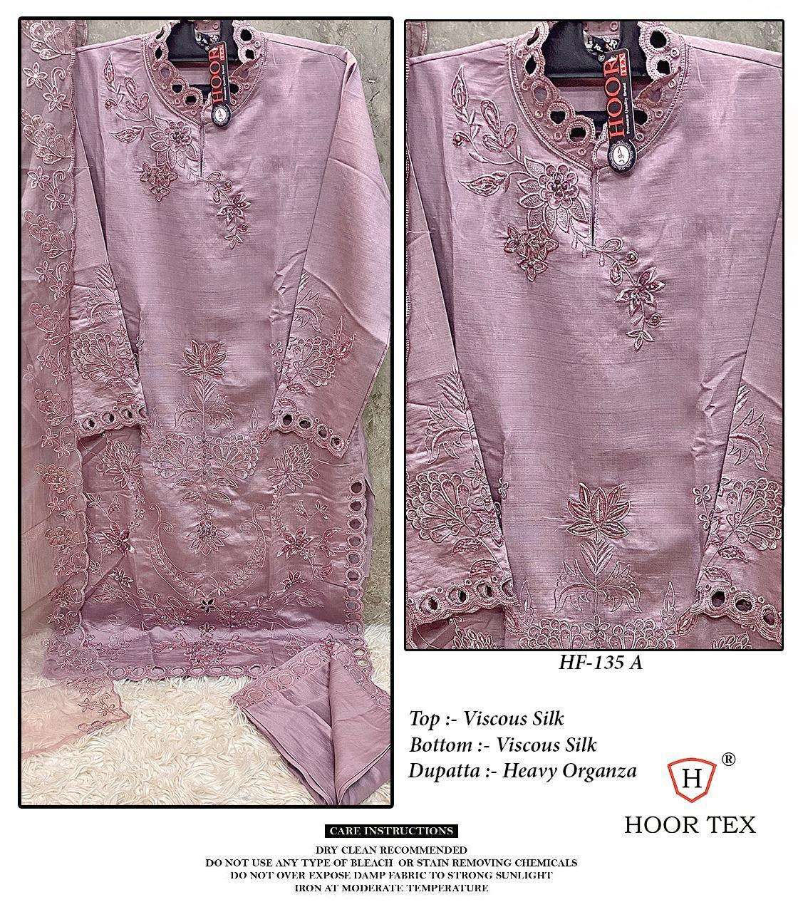 Hf 135 Hoor Tex Viscose Silk Pakistani Readymade Suits Manufacturer India