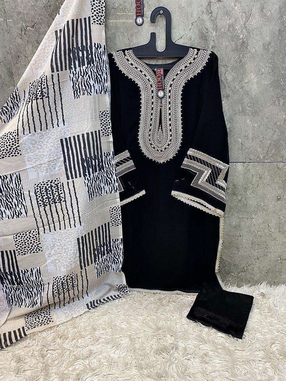 Hf 152 Hoor Tex Georgette Pakistani Readymade Suits Exporter Ahmedabad