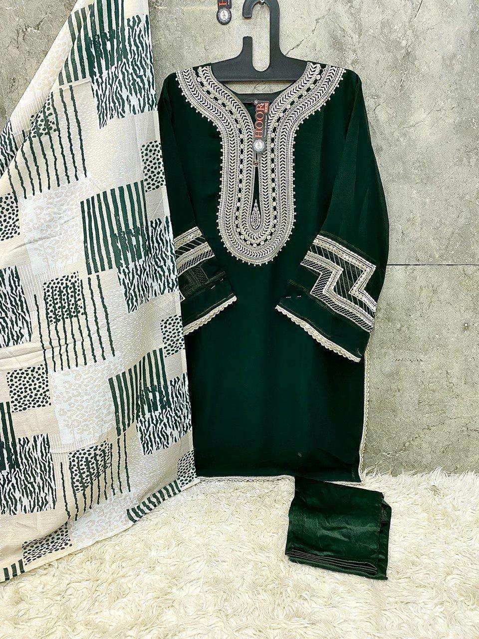 Hf 152 Hoor Tex Georgette Pakistani Readymade Suits Exporter Ahmedabad