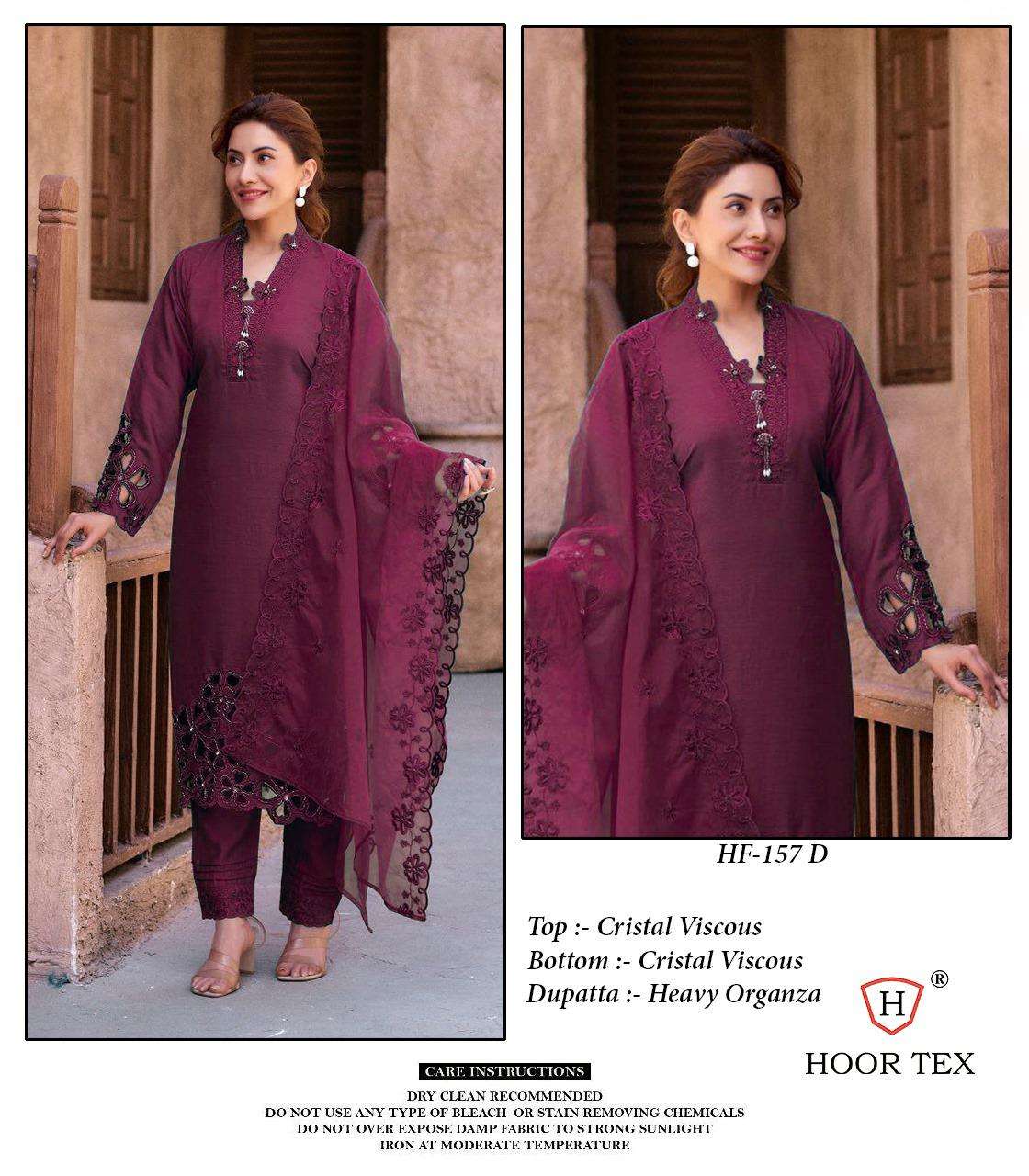 Hf 157 Hoor Tex Viscose Pakistani Readymade Suits Wholesale Rate