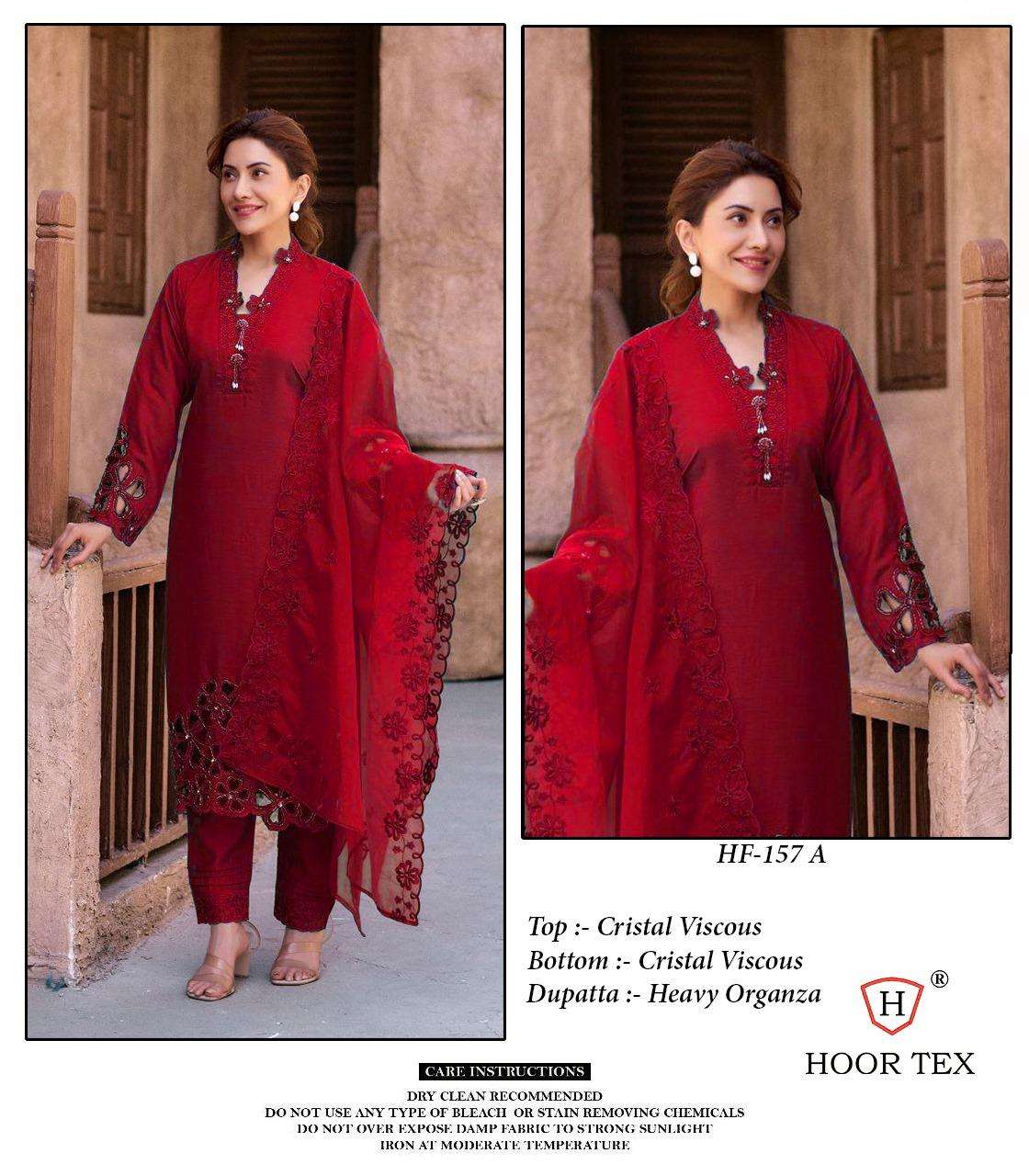 Hf 157 Hoor Tex Viscose Pakistani Readymade Suits Wholesale Rate
