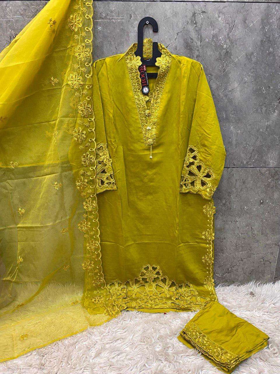 Hf 157 Hoor Tex Viscose Pakistani Readymade Suits Wholesale Rate