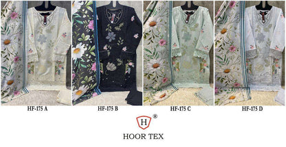 Hf 175 Hoor Tex Imported Pakistani Readymade Suits Wholesaler India