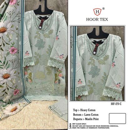 Hf 175 Hoor Tex Imported Pakistani Readymade Suits Wholesaler India