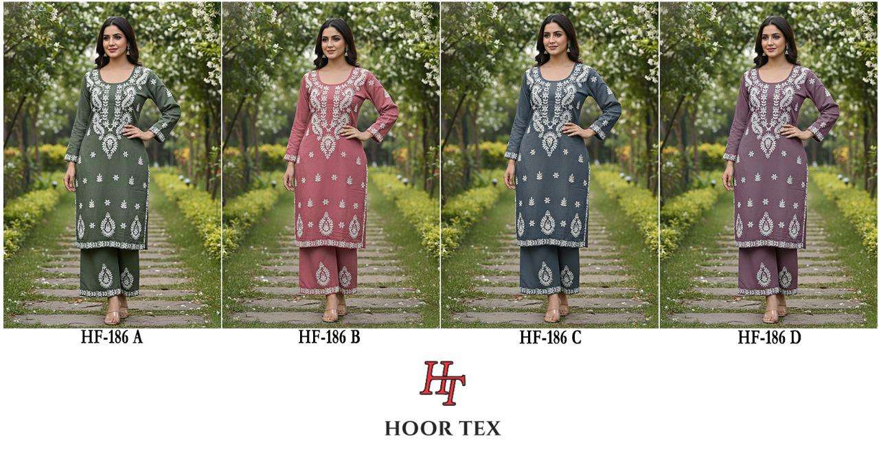 Hf 186 Hoor Tex Heavy Reyon Co Ord Set Wholesale Price
