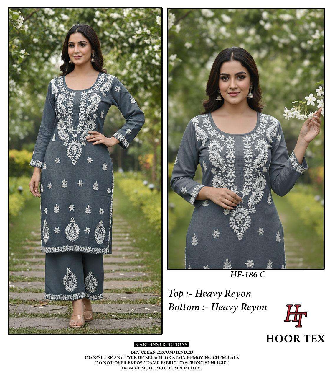 Hf 186 Hoor Tex Heavy Reyon Co Ord Set Wholesale Price