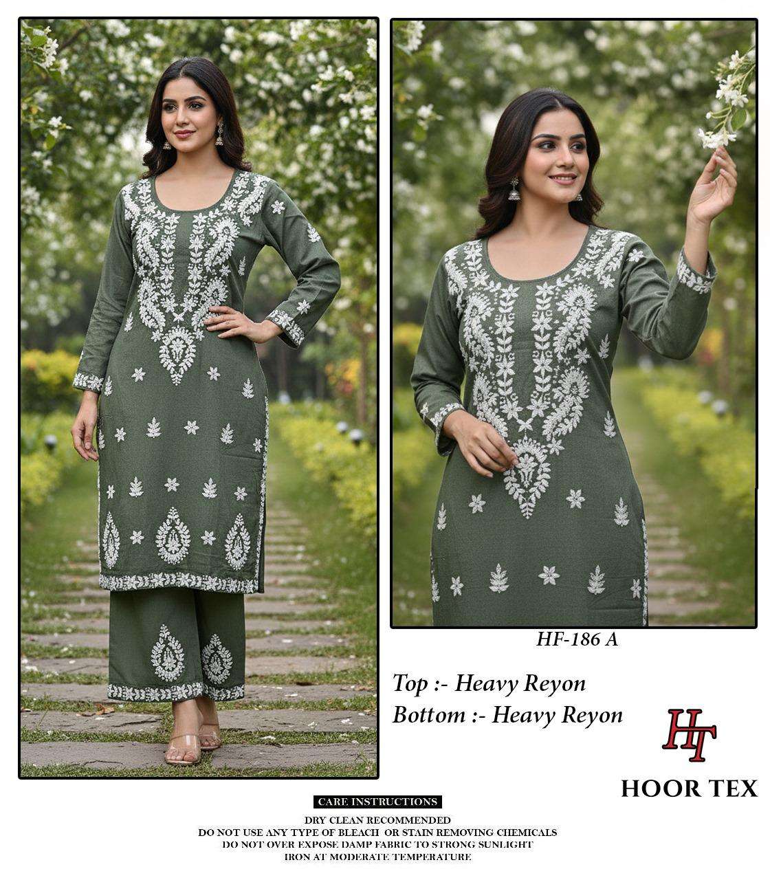 Hf 186 Hoor Tex Heavy Reyon Co Ord Set Wholesale Price