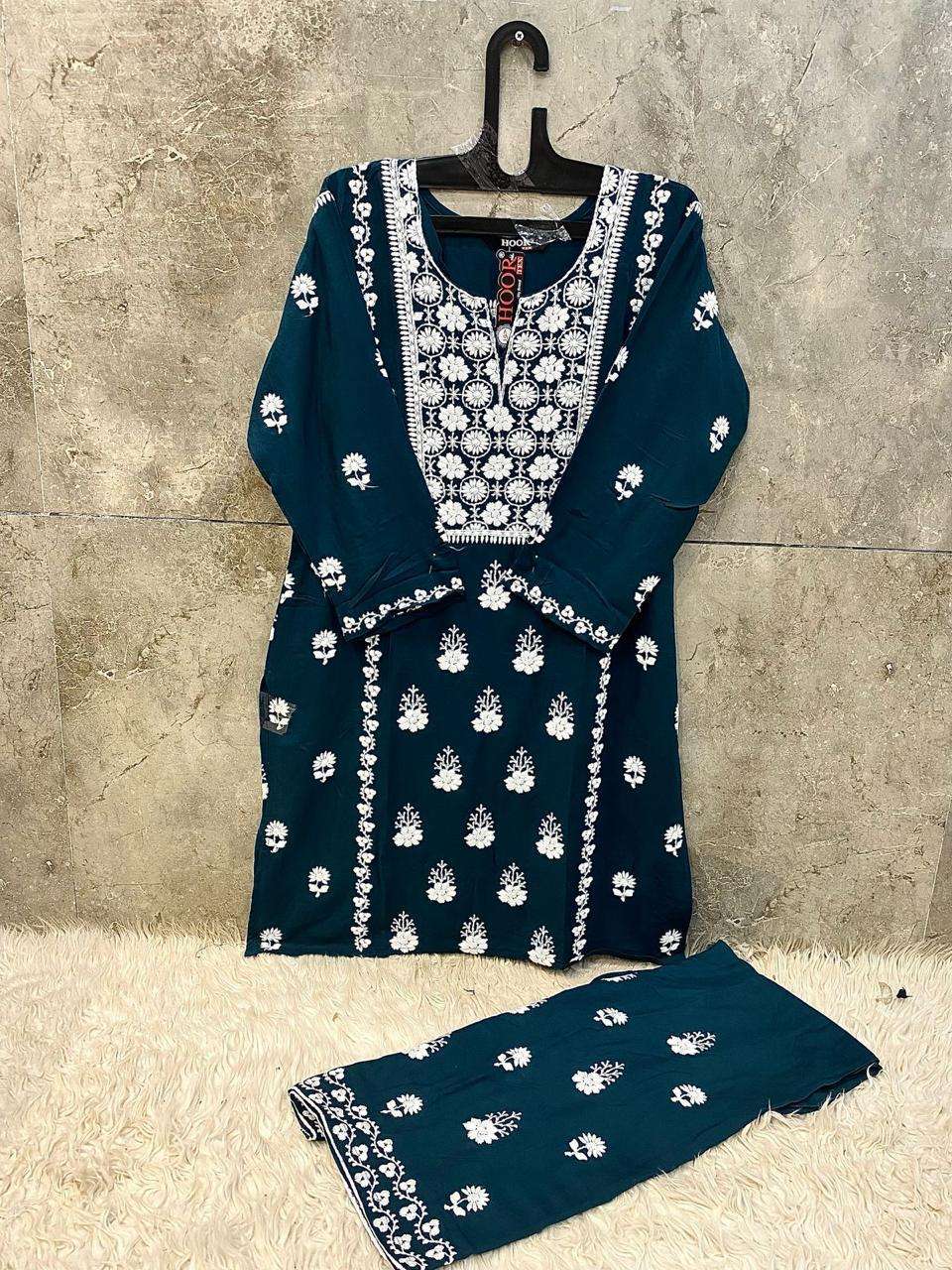 Hf 187 Hoor Tex Heavy Reyon Co Ord Set Wholesaler India