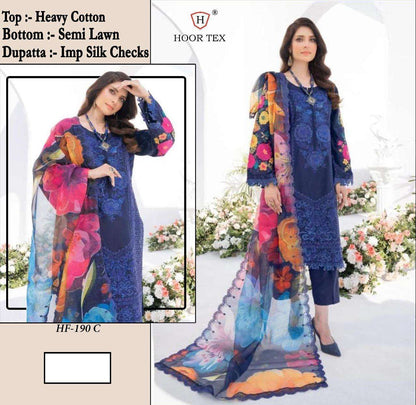 Hf 190 Hoor Tex Imported Pakistani Readymade Suits Exporter Gujarat