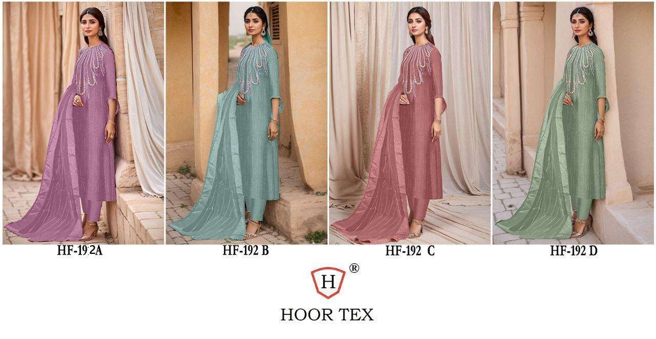 Hf 192 Hoor Tex Imported Pakistani Readymade Suits Supplier