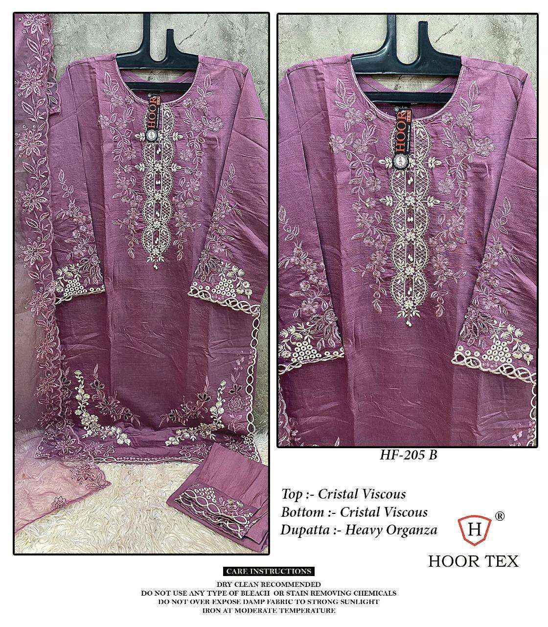Hf 205 Hoor Tex Viscose Pakistani Readymade Suits Manufacturer India