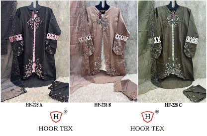 Hf 228 Hoor Tex Viscose Pakistani Readymade Suits Wholesale Price