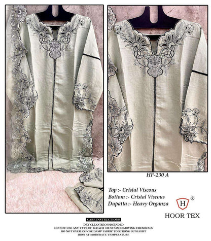 Hf 230 Hoor Tex Viscose Pakistani Readymade Suits Wholesaler Ahmedabad