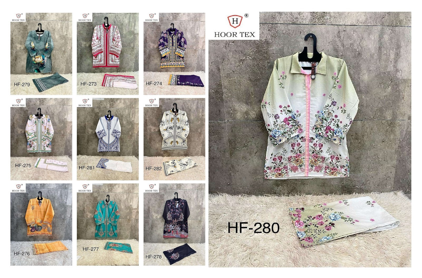 Hf 273 Karachi Print Hoor Tex Co Ord Set Manufacturer India